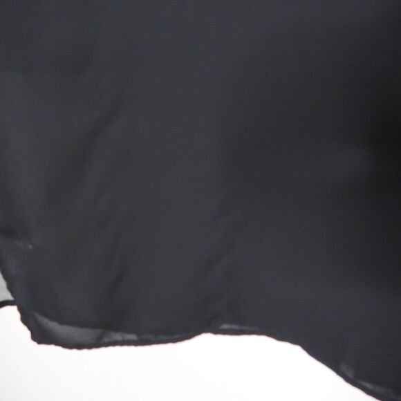 ASOS Womens Oversized Button Up Shirt 16 Black Sheer Flowy Office Career Staple - Picture 7 of 10